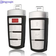jingyuqin 5ps Intelligent Replacement Shell Smart Remote Car Key Case Cover Style For VW VOLKSWAGEN CC Passat Magotan 3 Buttons 2024 - compre barato