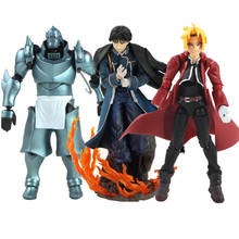 14-21cm Fullmetal Alchemist Edward Elric Roy Mustang Alphones Elric PVC Action Figure Anime Model Toys 2024 - buy cheap