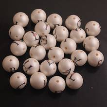 OYKZA-collar de perlas de imitación acrílicas para niña, joyería con letras del alfabeto, cuentas en forma de letras, 20mm, 100 Uds. 2024 - compra barato