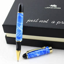 JINHAO X450 серый мрамор и Золотой Шариковая ручка Фиолетовый Синий Розовый красный коралловый белый зеленый черный 21 цвет на выбор JINHAO 450 2024 - купить недорого