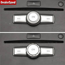 Car Styling Center Console Multimedia Knob Switch Button Frame Sequins For Mercedes Benz C E Class W204 W212 GLK X204 2024 - buy cheap