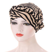 Cool Leopard Print Women Cotton Turban Hat Skullies Beanies Caps Femme Musulman Braided Bonnet Turbante Headwear Wraps 2024 - buy cheap