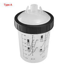 4 Paint Cup Adapter Plastic Mixing Pot Container H/O Quick Paint Mixing Mugs Transparent Tune Spray Tools for Spray Gun 2024 - buy cheap
