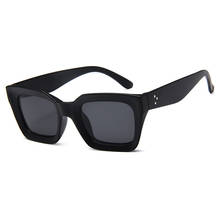 Óculos de sol feminino quadrado, retrô, designer de marca, tamanho grande 2021, óculos de sol feminino uv400 2024 - compre barato