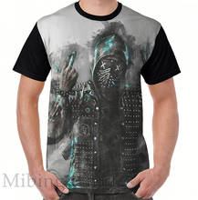 Camiseta con estampado divertido para hombre y mujer, camisetas con estampado de Watch dogs 2 Dedsec, camisetas informales de manga corta con cuello redondo 2024 - compra barato