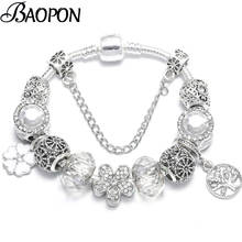 Luxury Crystal Beads Charm Bracelet With Life Of Tree Pendant Fit Original Fine Bracelet For Women Wife Birthday Jewelry Gift 2024 - buy cheap