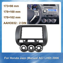 Moldura do som estéreo para o painel do honda jazz 2006, lhd, inclui adaptador, rádio e dvd 2024 - compre barato