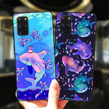 Crown Cosmic Whale Shark Animal Phone Case For Samsung Galaxy S20 FE S21 Ultra S10 Lite S9 S8 Plus S7 Edge S10E Silicone Cover 2024 - buy cheap