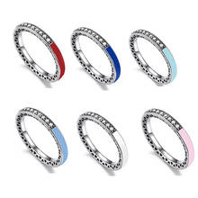Новинка 2019, модное женское обручальное кольцо CHIELOYS с разноцветным цирконием для вечеринки, обручальные кольца с кристаллами 7 цветов для женщин, ювелирные изделия 2024 - купить недорого