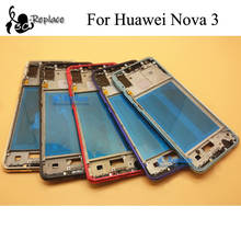 Для Huawei Nova 3 Nova3 PAR-L11 PAR-LX1 PAR-L21, передняя часть корпуса шасси пластина ЖК-дисплея рамка передней рамы 2024 - купить недорого