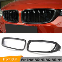 Dry Carbon Fiber Grill Frame for M4 Car Front Grille Cover for BMW M3 F80 & M4 F82 F83 & F32 F33 F36 14-17 2024 - buy cheap