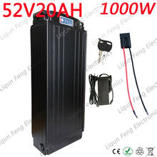 52V 1000W Electric Bike Battery 52V 20AH Rear Rack Battery 52V 20AH Lithium ion Battery With Tail light 30A BMS 58.8V 2A Charger 2024 - buy cheap