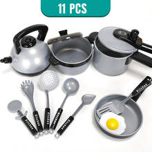 11-50 PCS Kids Simulation Kitchenware Toys Set Girls Gift Pretend Play Mini Cookware Pot Pan Utensils Cook Toys For Children 2024 - buy cheap