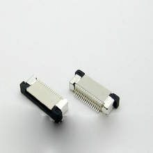 Conector de cabo plano 50 argolas ffc/fpc, soquete de ligação 0.5mm 16p 16 pinos 2024 - compre barato