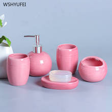 5 шт. прямые продажи современный керамический набор из 5 предметов для ванной комнаты Набор для умывания ванной 2024 - купить недорого