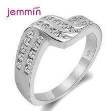 New Arrival 925 Sterling Silver Fashion Statement Rings For Women Wedding Engagement Trendy Style CZ Crystal Tension Setting 2024 - buy cheap