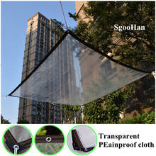 0.12mm Plastic Rainproof Cloth Transparent Film Garden Balcony Tarpaulin Greenhouse Succulent Plants Keep Warm Waterproof Canopy 2024 - buy cheap