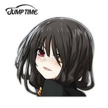 Jump Time Date a Live Tokisaki Kurumi 10 Sexy Cute  Anime Girl Vinyl Decal Waifu Peeker Big Head Car Stickers 2024 - buy cheap