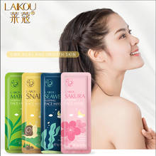 LAIKOU Face Sleeping Mask Green Tea Repairing Cherry blossom Moisturizing Seaweed Anti-aging Snail Oil-Control Essence Skin Care 2024 - buy cheap