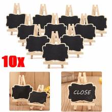 Wooden Blackboard Universal Message Board 10 PCS/Set Mini Chalkboard Portable Wedding Party Decor Decorative Parts 2024 - buy cheap