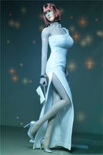 Mnotht 1/6 Scale White Dress Evening Longuette Sexy Skirt for 12in Action Figure Toy Collection 2024 - buy cheap