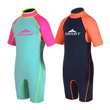 SBART-trajes de buceo de neopreno para niños y niñas, protector solar cálido, snorkel, surf, traje de buceo, talla grande 4XL, 2MM 2024 - compra barato