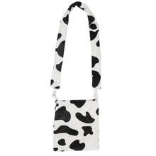 Оригинальная милая плюшевая сумка с рисунком коровы, маленькая сумка на плечо, роскошные сумки, сумки для мобильного телефона, кошелек для девочек, сумка-мессенджер 2024 - купить недорого