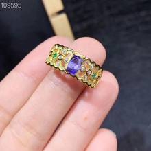 Tanzanite ring Free shipping Real and natural tanzanite 925 sterling silver Fine women jewelry 2024 - buy cheap