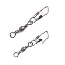 10pcs/Outdoor winter fishing Used Soft and hard bait Connector3.5cm/0.8g Artificial Stainless Wobbler rotary bearing fishing 2024 - buy cheap