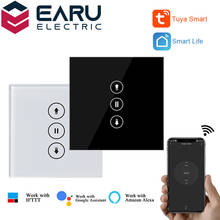 10A Wifi Smart Shutter Door Switch Controller Glass Panel Wall Touch Switch Wireless Remote Control TUYA Alexa Echo Google Home 2024 - buy cheap