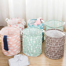 Foldable Waterproof Laundry Basket Canvas Storage Basket Barrel Creative Kids Toys Organizer Storage Barrel Container 2024 - buy cheap