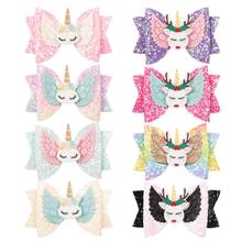 ncmama 10pcs/lot Hair Bows for Girls Glitter  Hair Clips 3'' Hairpin Princess Hairgrips Kids Hair Accessories Wholesale 2024 - buy cheap