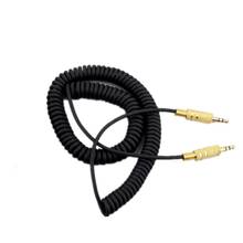 Cable auxiliar de audio de 3,5mm, Cable de carga auxiliar estéreo en espiral con resorte para Altavoz Bluetooth inalámbrico MARSHALL Woburn 2024 - compra barato
