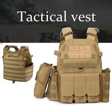 Hunting Vest Military Army Tactical Vest 6094 Plate Carrier Combat Vest Ammo Magazine Airsoft Paintball Gear Hunting Armor vest 2024 - buy cheap