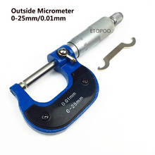Micrómetro exterior de 0-25mm/0,01mm, calibrador Vernier, herramientas de medición, buena calidad, precio más barato 2024 - compra barato