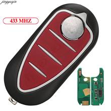 Jingyuqin Remote Control Flip Car Key 433Mhz Delphi/Marelli System For Alfa Romeo Mito GTA Giulietta 159 3 Buttons 2024 - buy cheap