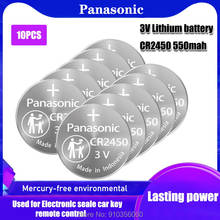 10 шт. CR2450 Panasonic 3v Батарея часы Pilas литиевые батареи для компьютера Montherboard калькулятор дистанционного Управление 2024 - купить недорого