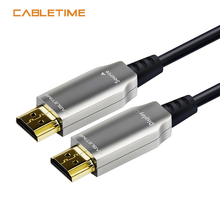 Cabletime HDMI Cable 4K 60Hz Optical Fiber HDMI Cable 2.0b HDR for HD TV Box Projector PS3 PS4 Computer Cable 10m 20m 30m  N205 2024 - buy cheap