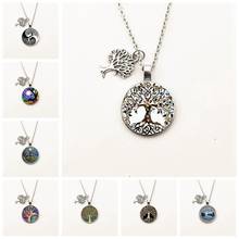 1pcs The latest tree of life statement necklace art photo glass cabochon pendant charm necklace gift jewelry 2024 - buy cheap