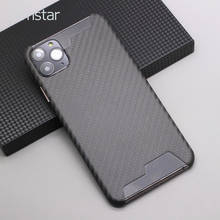 Amstar Real Carbon Fiber Protective Case Hard Cover for iPhone 11 Pro Max Luxury 100% Pure Carbon Fiber Material Phone Case 2024 - buy cheap