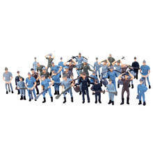 SET OF 50 HO SCALE PLASTIC RAILROAD TRAIN LAYOUT FIGURES WORKERS MODEL 2024 - buy cheap