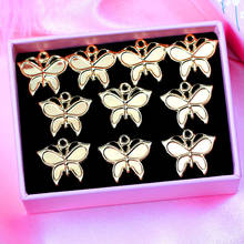 10Pcs/set Gold Color Simple Butterfly Charms Fashion Insect Pendants For Making DIY Earrings Necklaces Jewelry Accessories 2024 - buy cheap