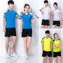 Camisas de tênis kit feminino/masculino, roupas de camisa de badminton, tênis de mesa, camisas de ping pong de treinamento de jogos de esportes de secagem rápida 6905 2024 - compre barato
