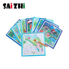 Saizhi Волшебная водная книга для рисования, раскраска, каракули и волшебная ручка, рисование, доска для рисования для детей, игрушки, подарок на день рождения, SZ2644 2024 - купить недорого