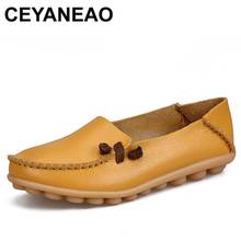 CEYANEAO Genuine Leather Women Flats Shoe Fashion Casual Slip On Soft Loafers Spring Autumn Moccasins Female Driving Shoes Whole 2024 - buy cheap
