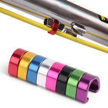 Cable de freno para bicicleta de montaña, hebilla en forma de C de aleación de aluminio, 5 uds., 8 colores 2024 - compra barato