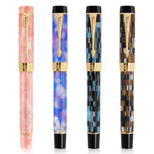 Jinhao 100 Centennial Resin Fountain Pen Exquisite Checkerboard EF/F/M/Bent Nib Ink Pen With Converter For Office & Home Gift 2024 - buy cheap