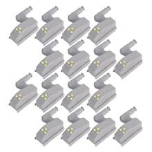 20pcs/10pcs 0.25W Universal Under Cabinet LED Light Cupboard Closet Wardrobe Inner Hinge LED Sensor Light Kitchen Night Lights 2024 - buy cheap