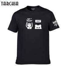 Летняя хлопковая Футболка TARCHIA для мальчиков, Новое поступление 2021, повседневная мужская футболка с коротким рукавом, бесплатная доставка 2024 - купить недорого