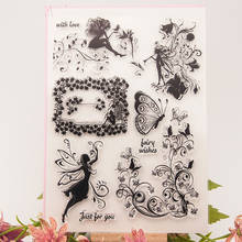 Flower Fairy Lace Silicone Clear Stamps for Scrapbooking Transparents Seal Background Stamp Card Making Diy 2024 - buy cheap